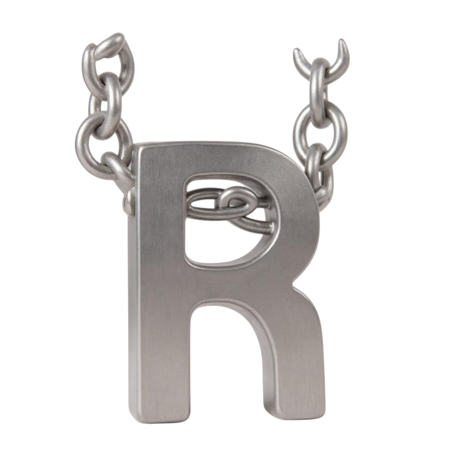 Initial Letter Necklace for Women – White Gold Plated 316L Stainless Steel, 15.5” + 2” Extender, Dainty Personalized Pendant Jewelry with Gift Box