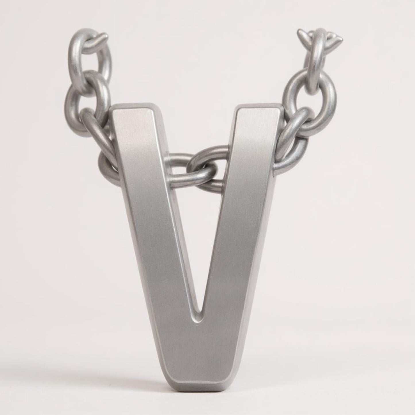 Initial Letter Necklace for Women – White Gold Plated 316L Stainless Steel, 15.5” + 2” Extender, Dainty Personalized Pendant Jewelry with Gift Box