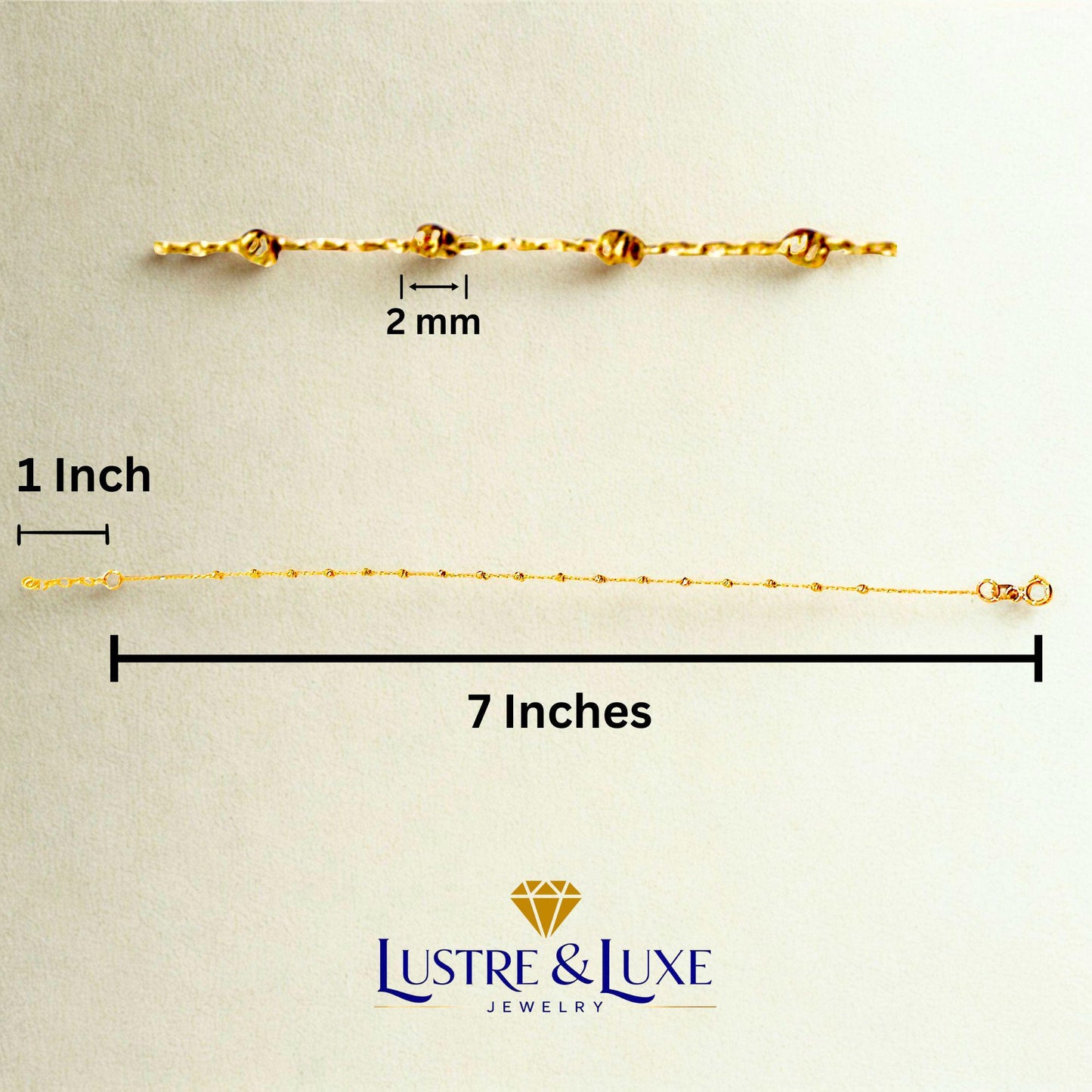 14K Solid Gold Satellite Bracelet – Dainty Fine Jewelry