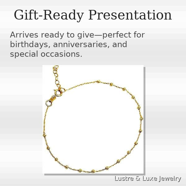 14K Solid Gold Satellite Bracelet – Dainty Fine Jewelry