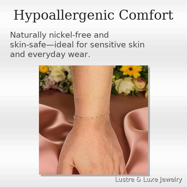 14K Solid Gold Satellite Bracelet – Dainty Fine Jewelry