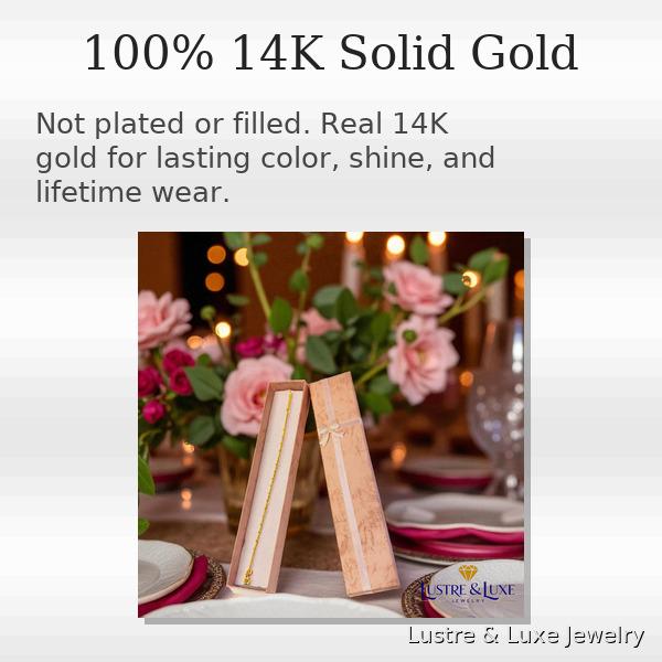 14K Solid Gold Satellite Bracelet – Dainty Fine Jewelry