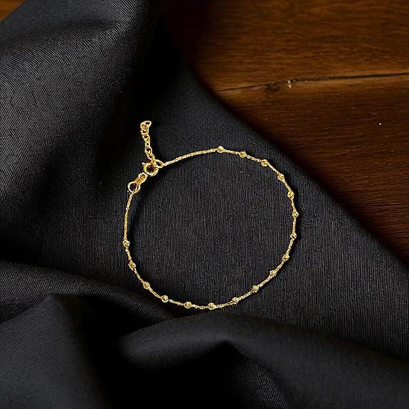 14K Solid Gold Satellite Bracelet – Dainty Fine Jewelry