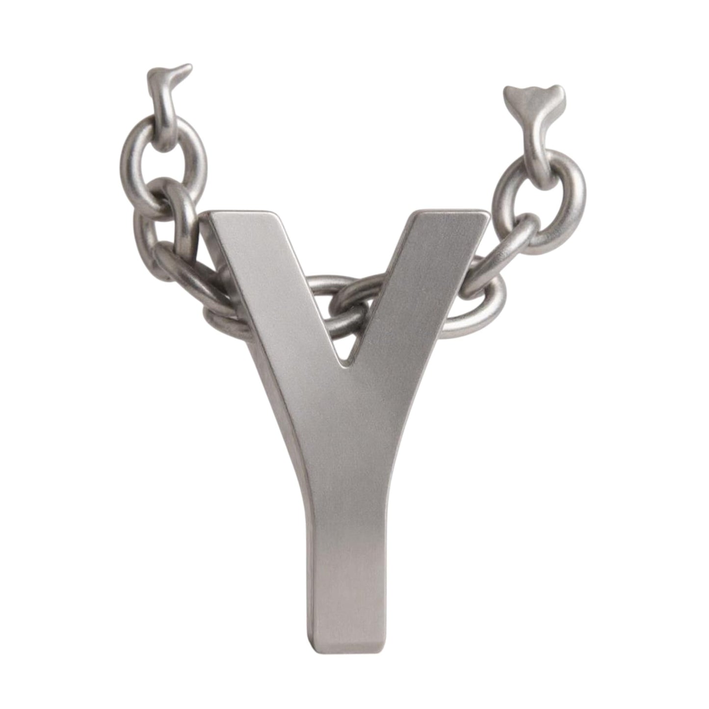 Initial Letter Necklace for Women – White Gold Plated 316L Stainless Steel, 15.5” + 2” Extender, Dainty Personalized Pendant Jewelry with Gift Box