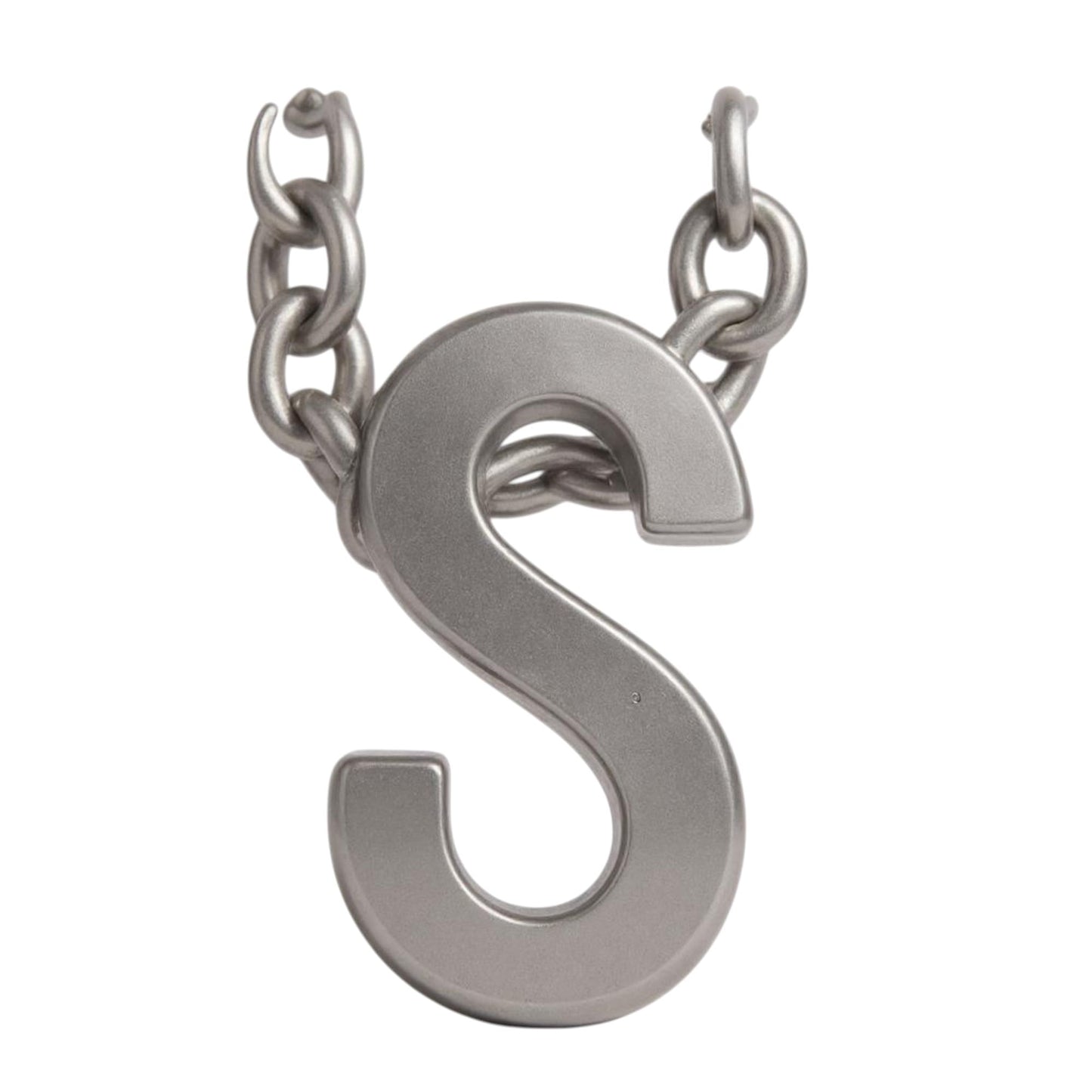 Initial Letter Necklace for Women – White Gold Plated 316L Stainless Steel, 15.5” + 2” Extender, Dainty Personalized Pendant Jewelry with Gift Box