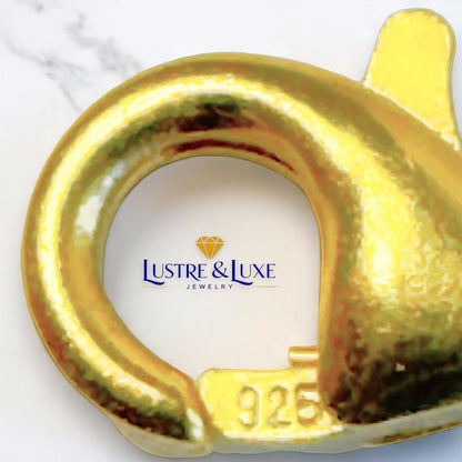 Clover Bracelet - Solid 925 Sterling Silver, 14K Vermeil Gold Plated, Evil Eye, Double Side Handcrafted Unique Glass Artwork , Adjustable Link, Comes in a Beautiful Gift Box, Perfect for Birthdays, Anniversaries, Valentine’s Day, or Mother’s Day.